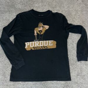 Hail Purdue Boilermakers black LS old logo t shirt XXL women’s adult